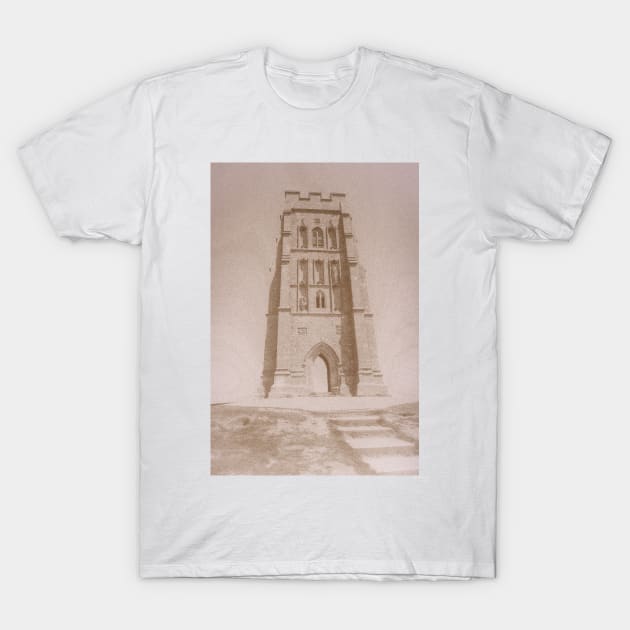 Faded shot of Glastonbury Tor T-Shirt by stevepaint